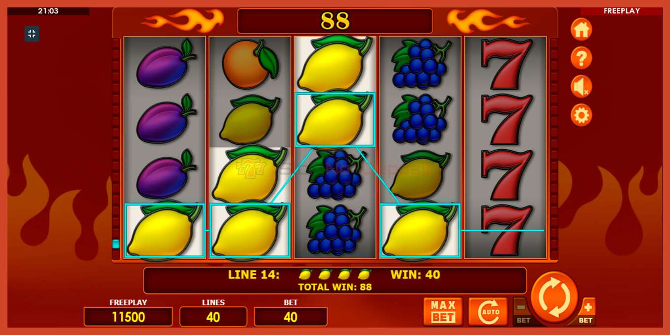 Slot screenshot: Bells on Fire no deposit, number - 7