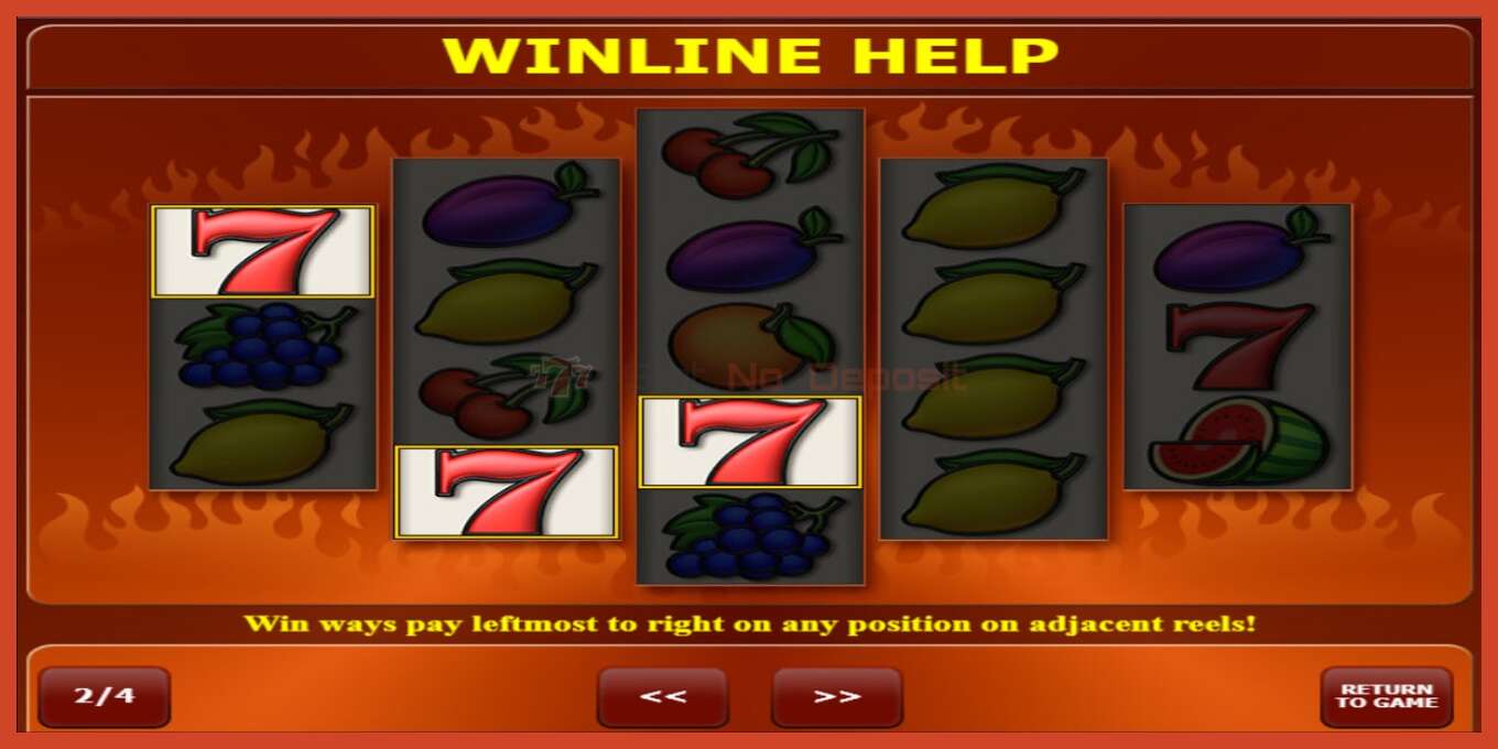 Slot screenshot: Bells on Fire Rombo no deposit, number - 5