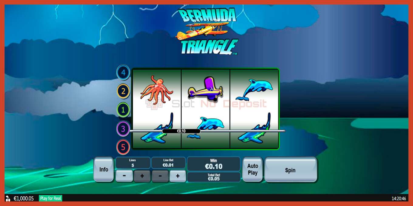 Slot screenshot: Bermuda Triangle no deposit, number - 2