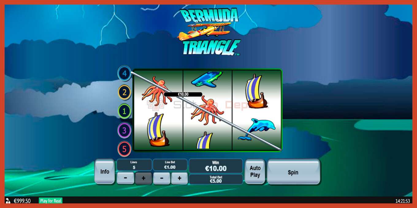 Slot screenshot: Bermuda Triangle no deposit, number - 4