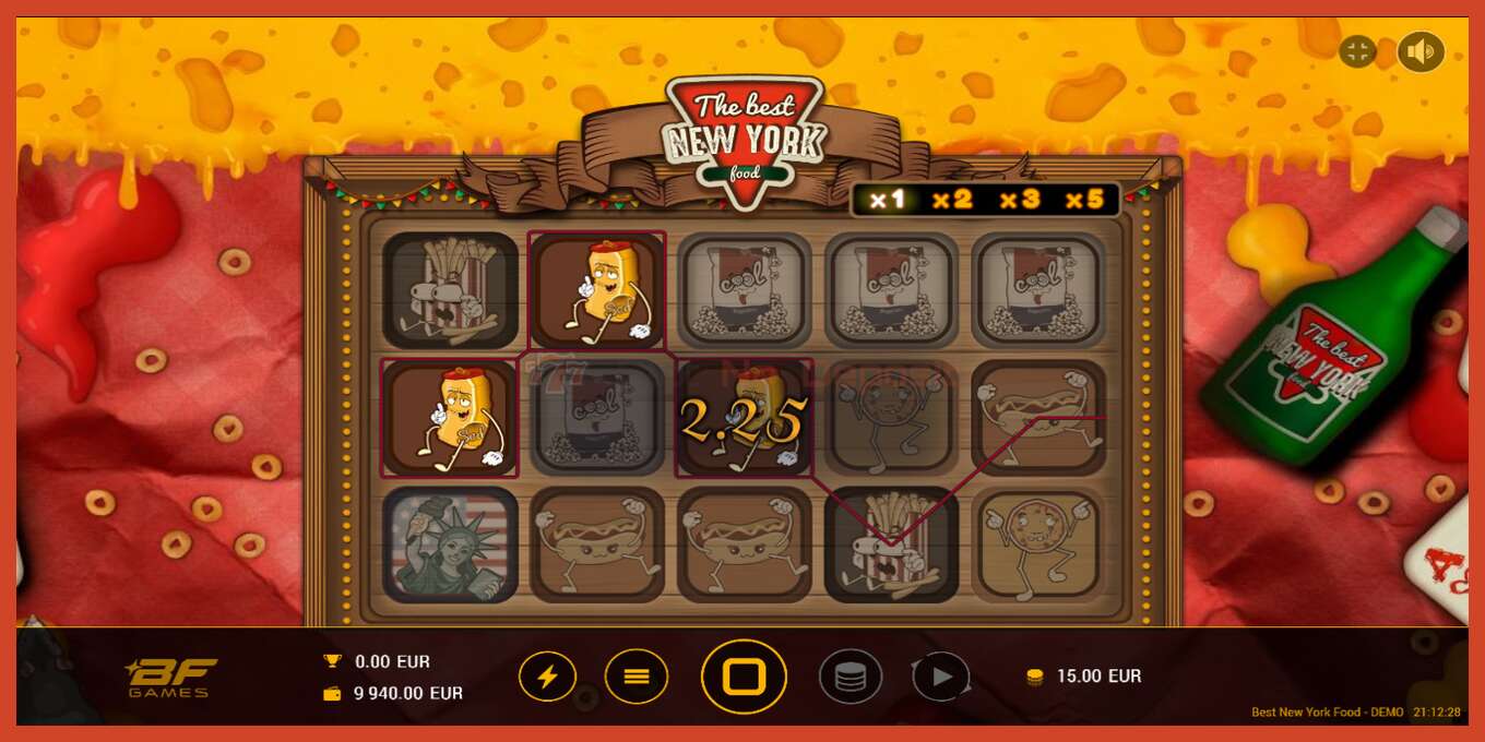 Slot screenshot: Best New York Food no deposit, number - 1