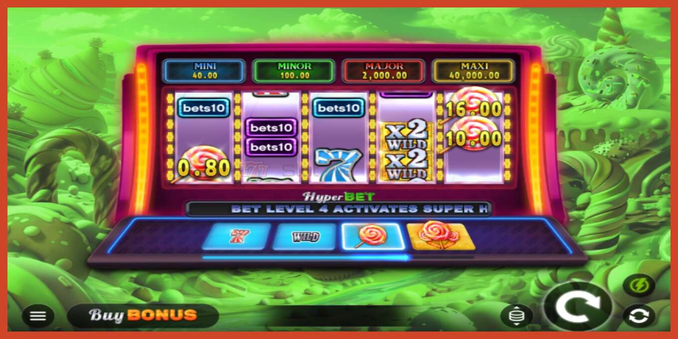 Slot screenshot: Bets10 Candy 7s Hold and Win no deposit, number - 2