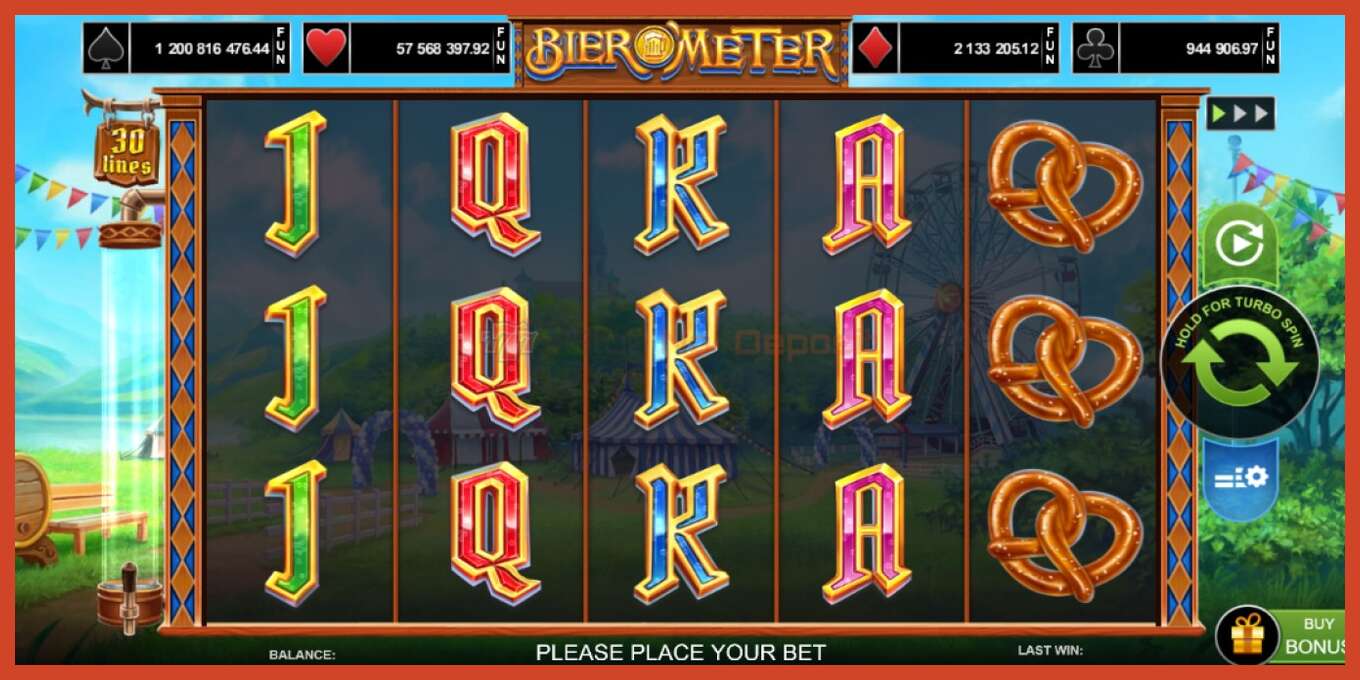 Slot screenshot: Bier OMeter no deposit, number - 1