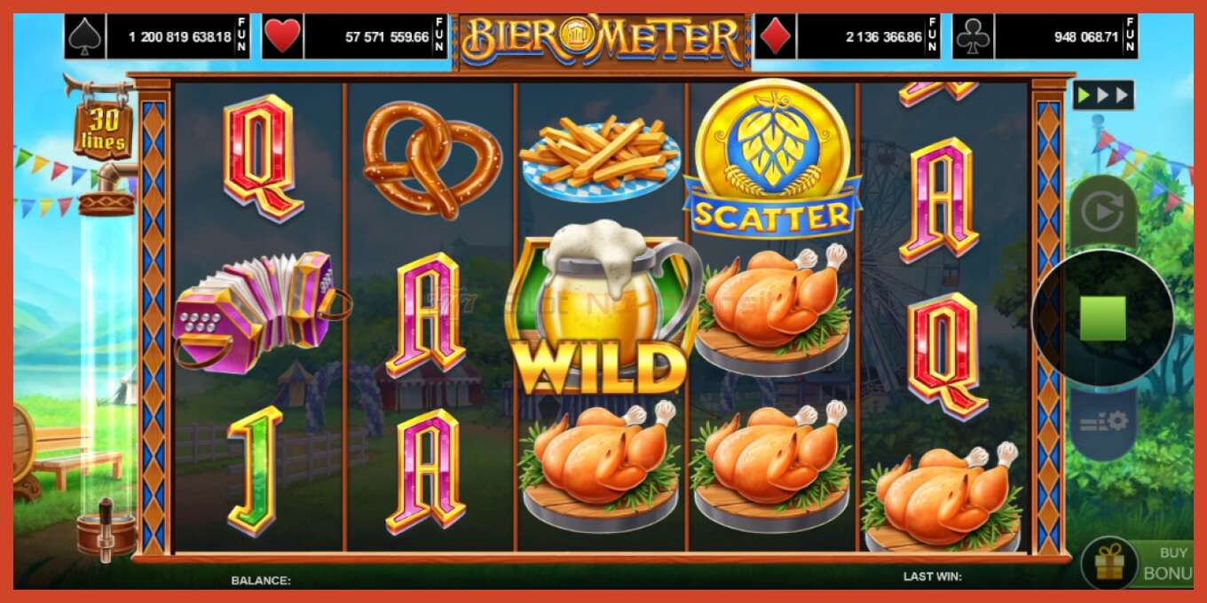 Slot screenshot: Bier OMeter no deposit, number - 2