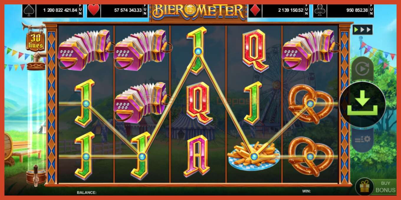 Slot screenshot: Bier OMeter no deposit, number - 3