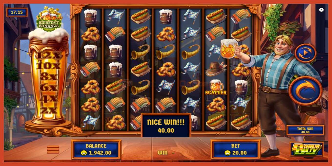 Slot screenshot: Bierfest Bonanza bez depozita, broj - 3