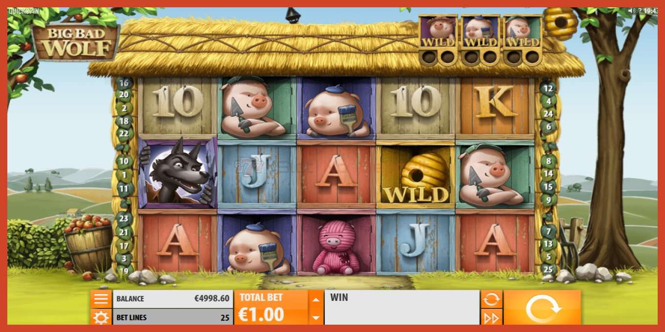 Slot screenshot: Big Bad Wolf no deposit, number - 2