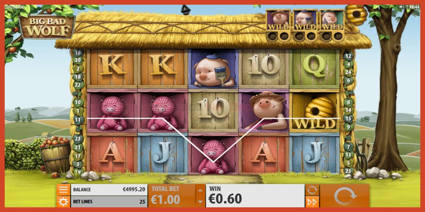 Slot screenshot: Big Bad Wolf no deposit, number - 4