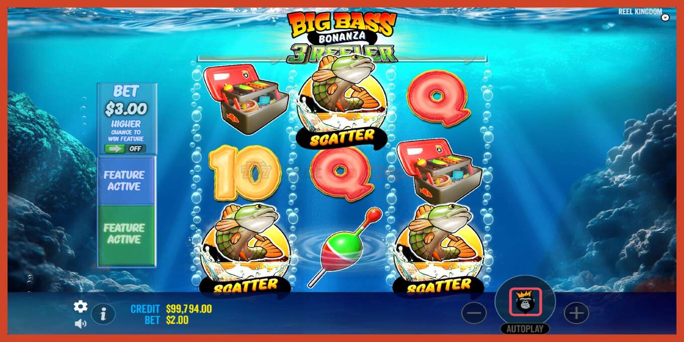 Slot screenshot: Big Bass Bonanza 3 Reeler no deposit, number - 3