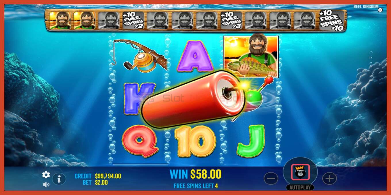 Slot screenshot: Big Bass Bonanza 3 Reeler no deposit, number - 6