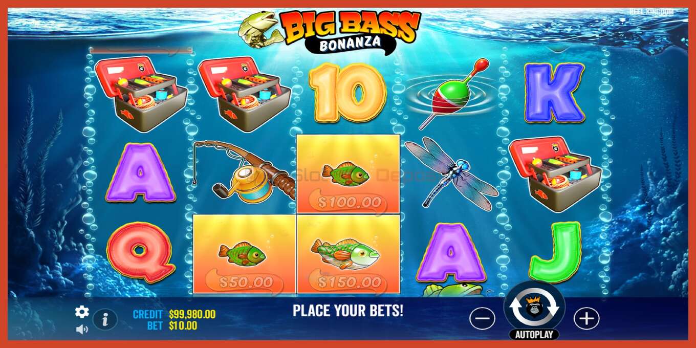 Slot screenshot: Big Bass Bonanza no deposit, number - 2