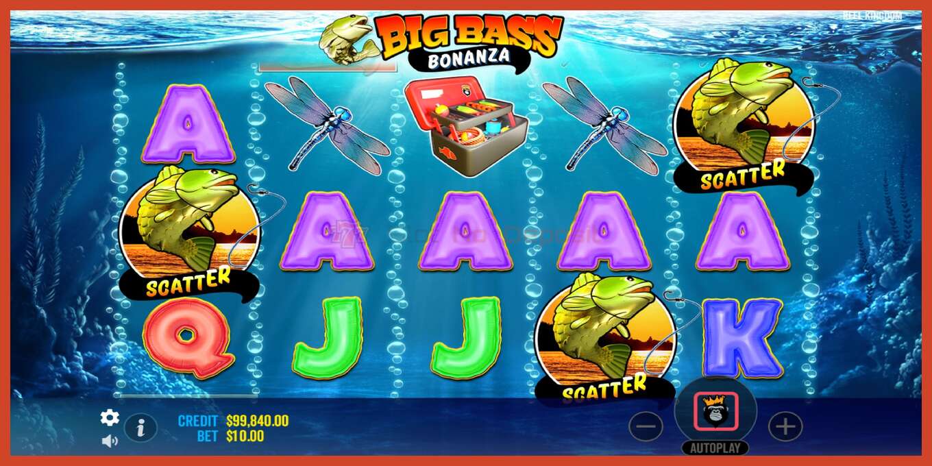 Slot screenshot: Big Bass Bonanza no deposit, number - 3