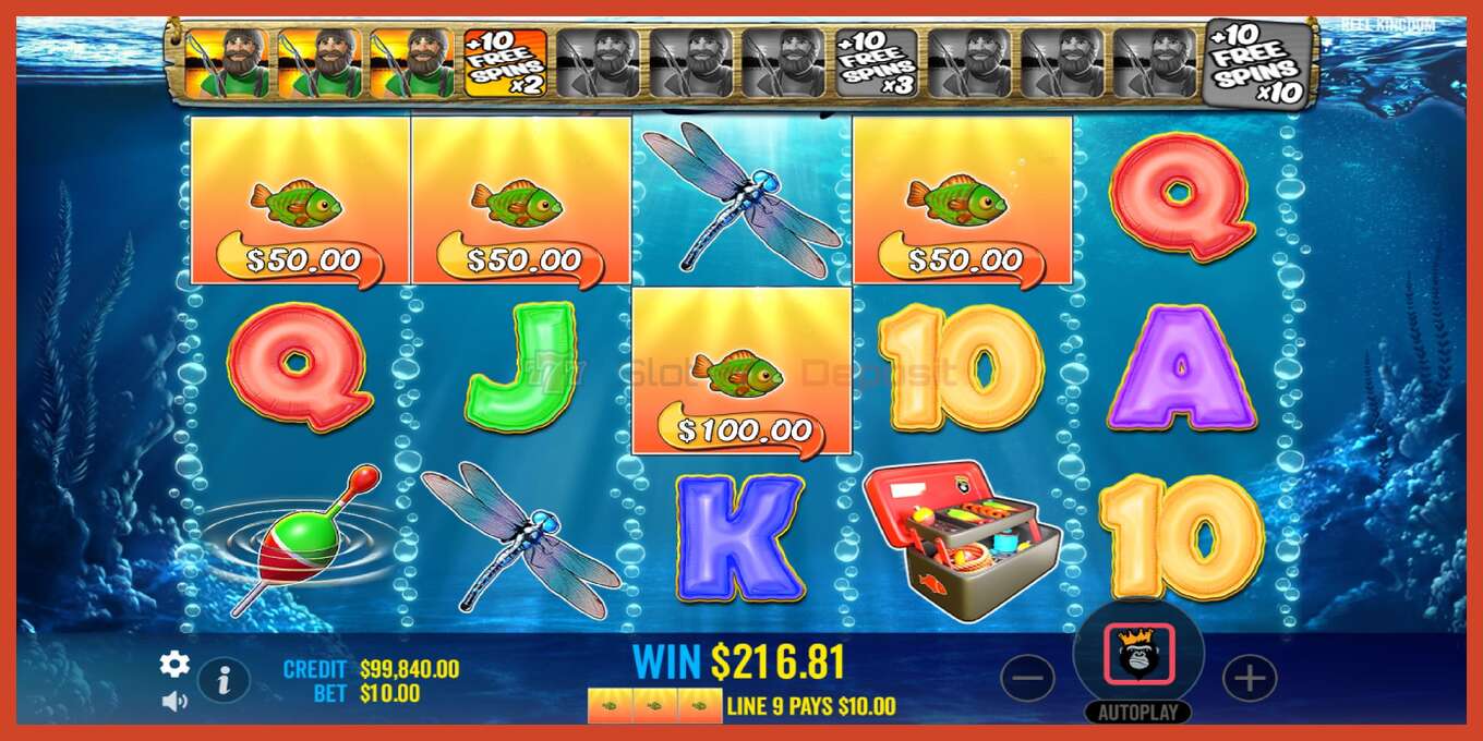 Slot screenshot: Big Bass Bonanza no deposit, number - 5