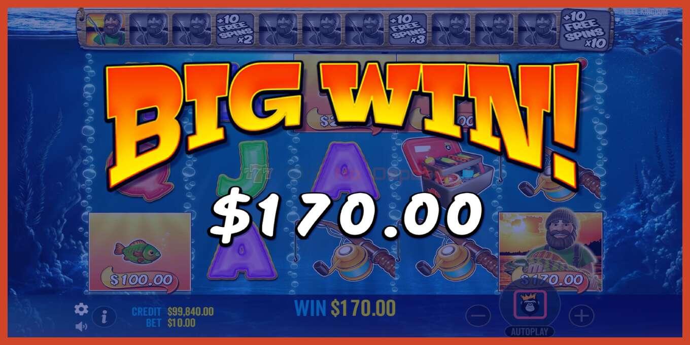 Slot screenshot: Big Bass Bonanza no deposit, number - 6