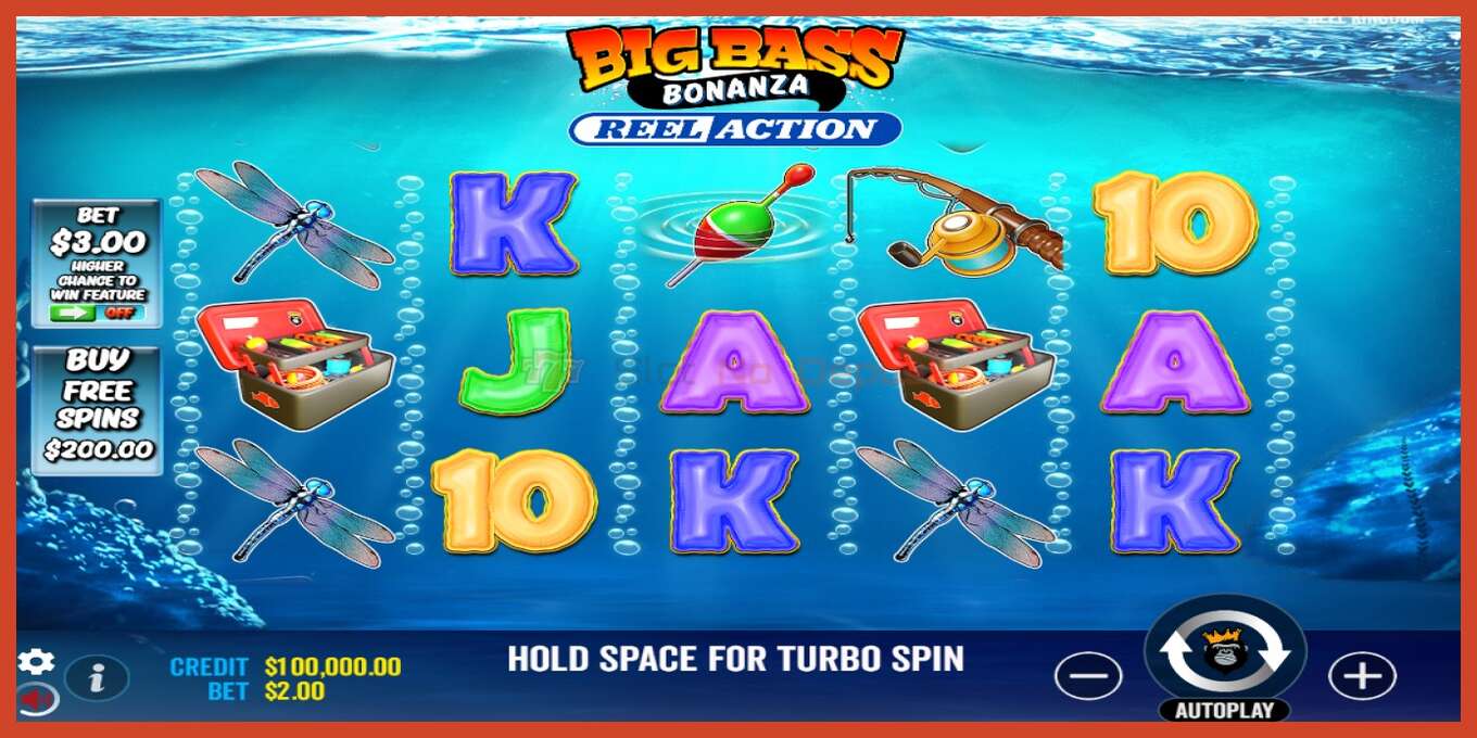 Slot තිර රුවක්: Big Bass Bonanza Reel Action තැන්පතු නැත, අංකය - 1