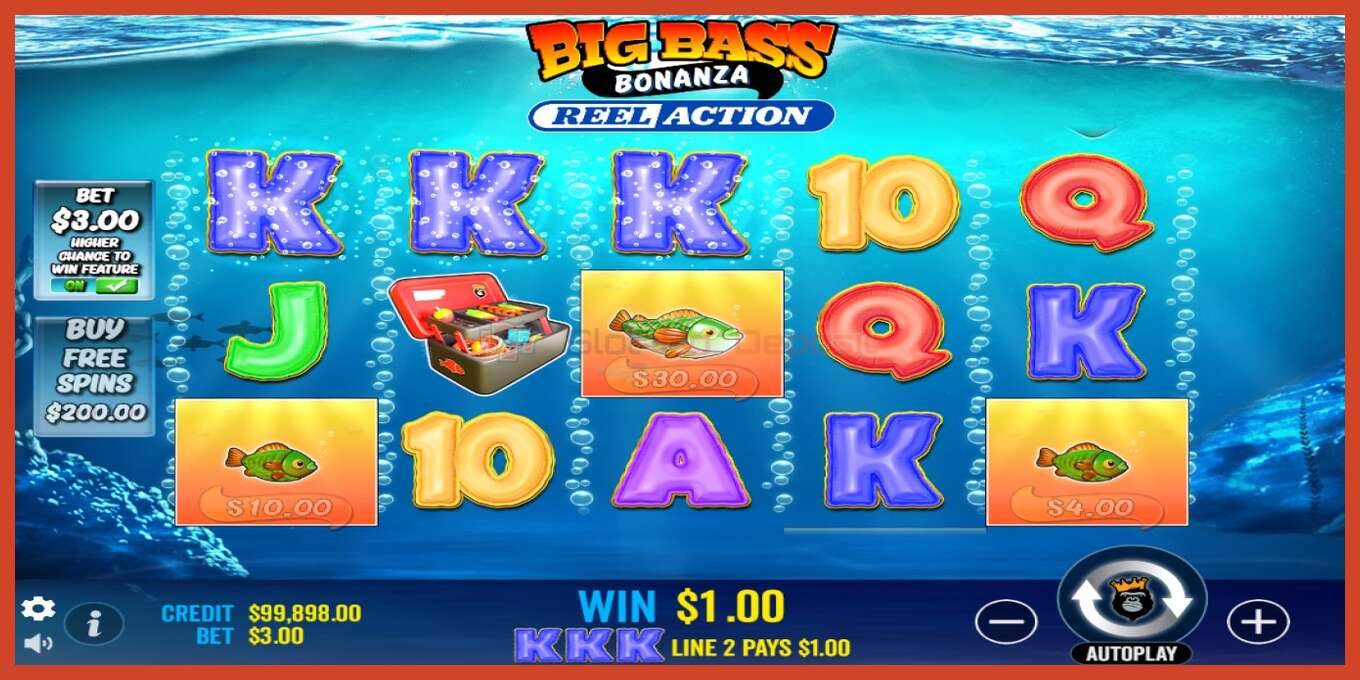 Slot තිර රුවක්: Big Bass Bonanza Reel Action තැන්පතු නැත, අංකය - 3