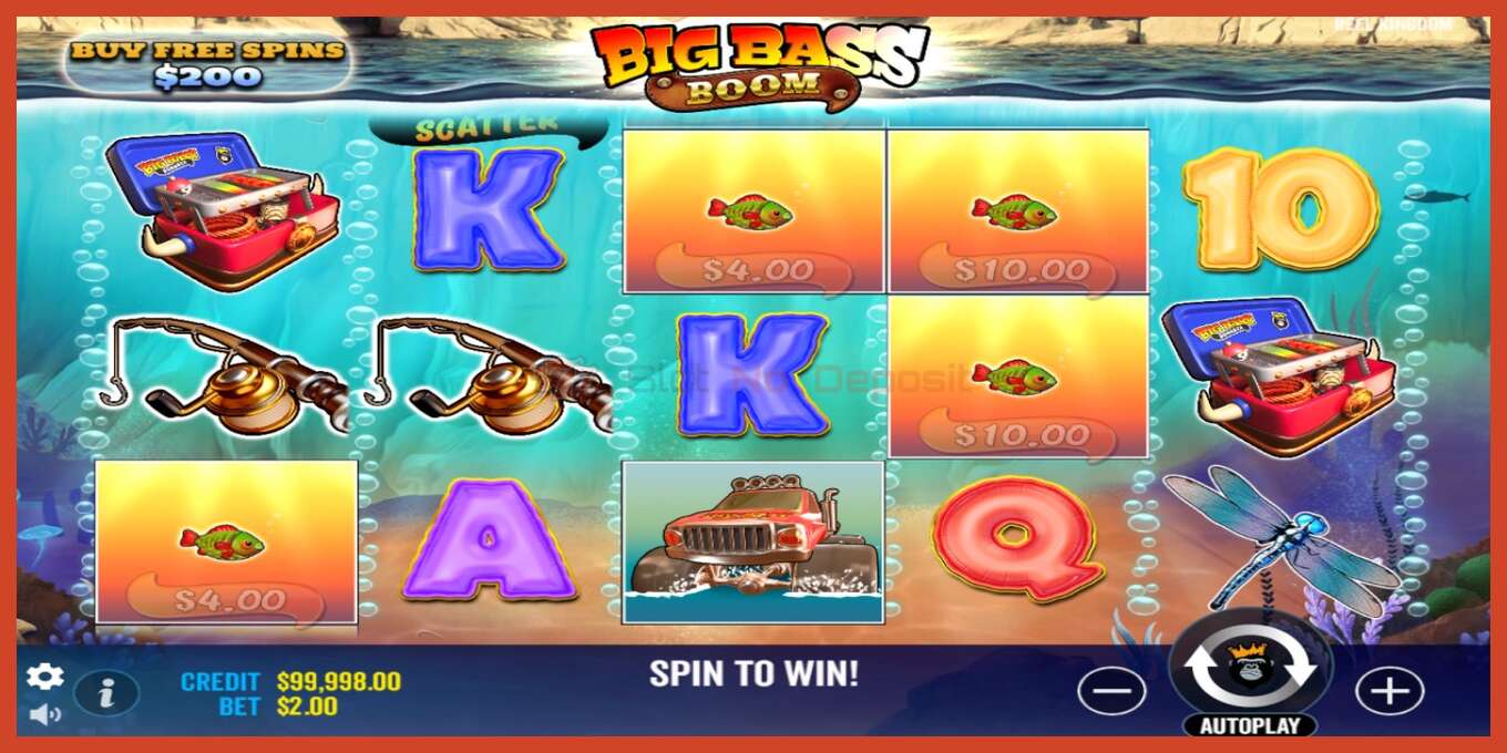 Slot screenshot: Big Bass Boom no deposit, number - 2