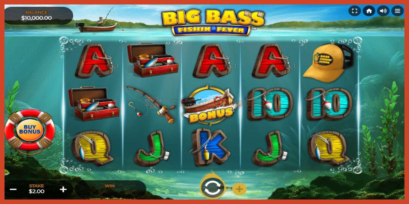 ஸ்லாட் ஸ்கிரீன்ஷாட்: Big Bass Fishin Fever வைப்பு இல்லை, எண் - 1