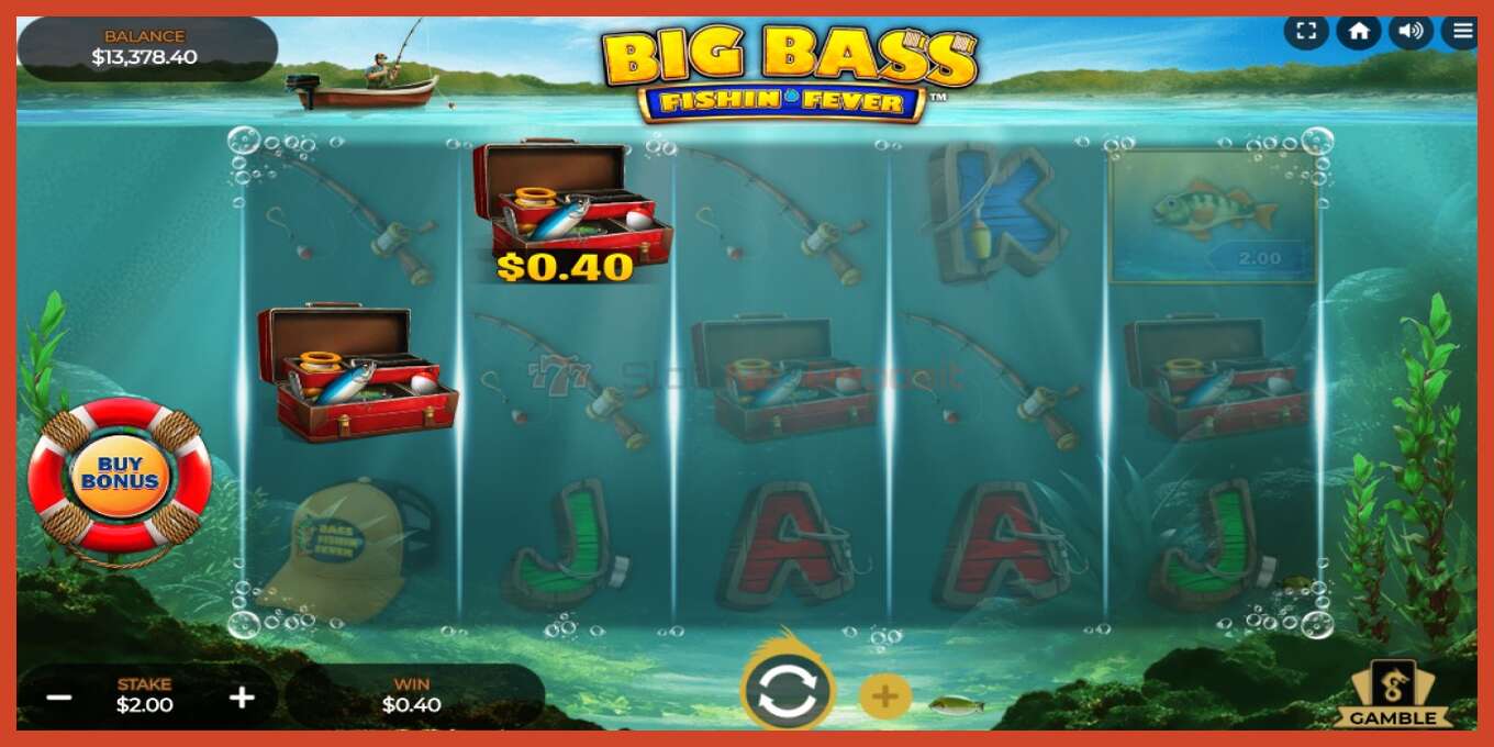 ஸ்லாட் ஸ்கிரீன்ஷாட்: Big Bass Fishin Fever வைப்பு இல்லை, எண் - 2