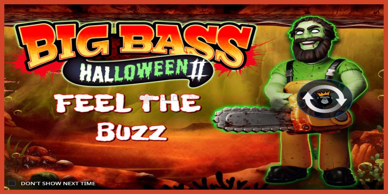 Slot screenshot: Big Bass Halloween II no deposit, number - 1