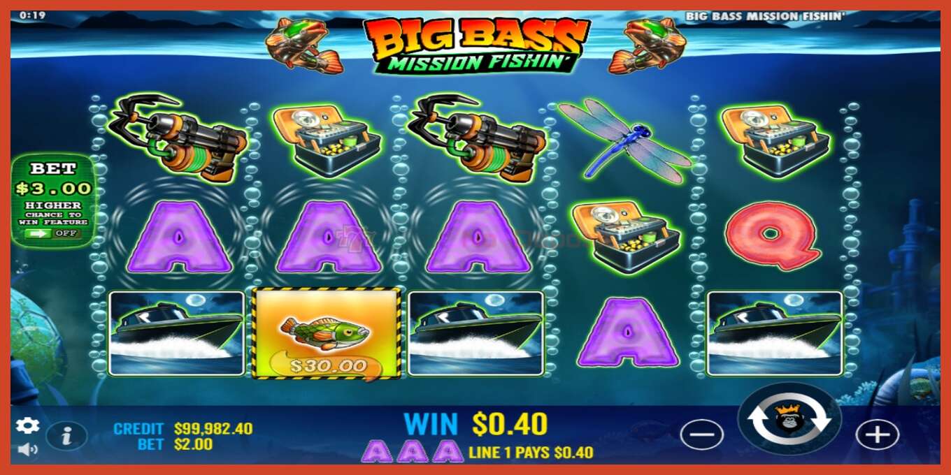 فتحة لقطة الشاشة: Big Bass Mission Fishin لا إيداع, رقم - 3