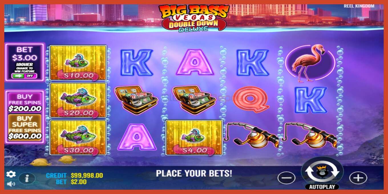 Скриншоти слот: Big Bass Vegas Double Down Deluxe амонат нест, рақам - 2