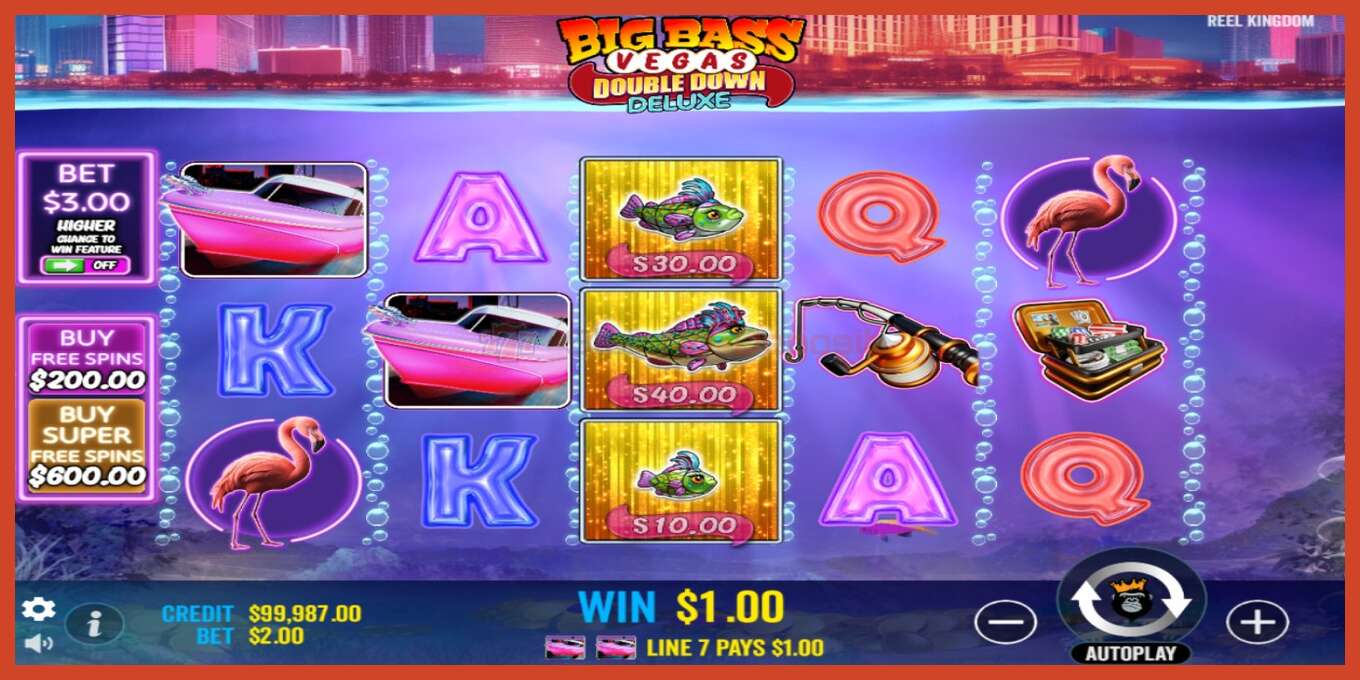 Скриншоти слот: Big Bass Vegas Double Down Deluxe амонат нест, рақам - 3