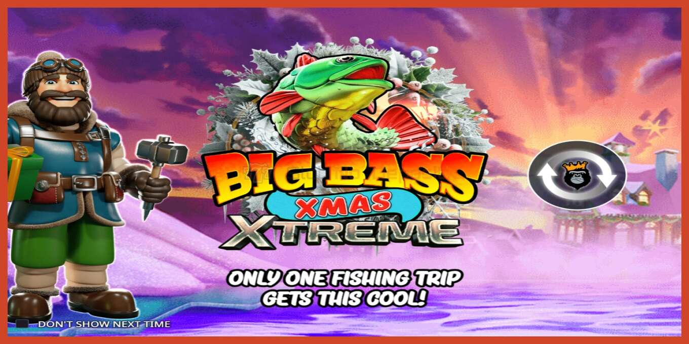 Slot screenshot: Big Bass Xmas Xtreme no deposit, number - 1