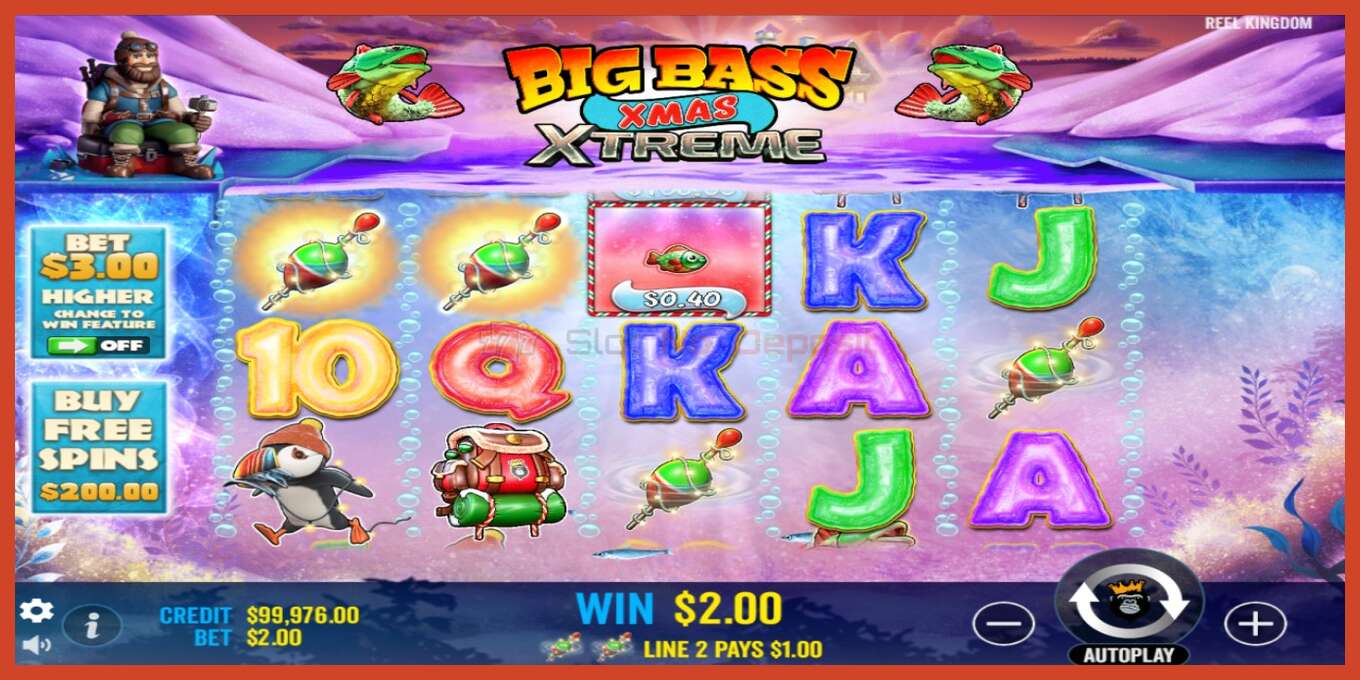 Slot screenshot: Big Bass Xmas Xtreme no deposit, number - 3