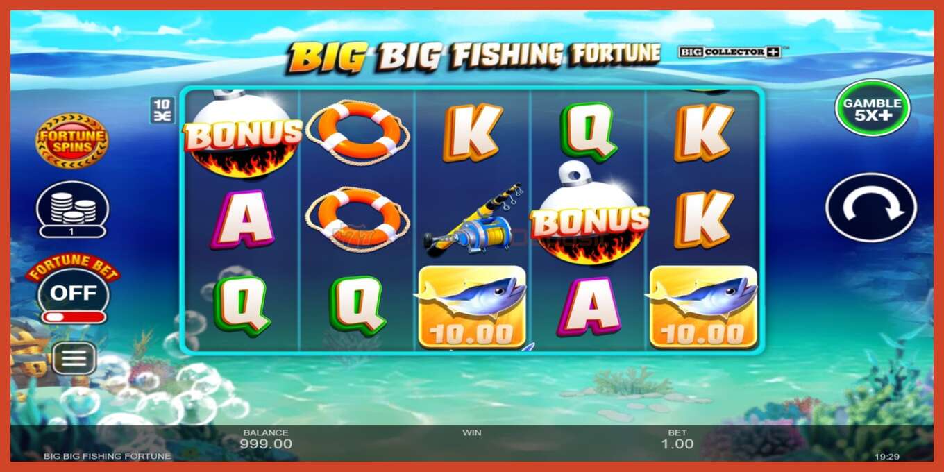 老虎机截图: Big Big Fishing Fortune 没有押金, 数字 - 2