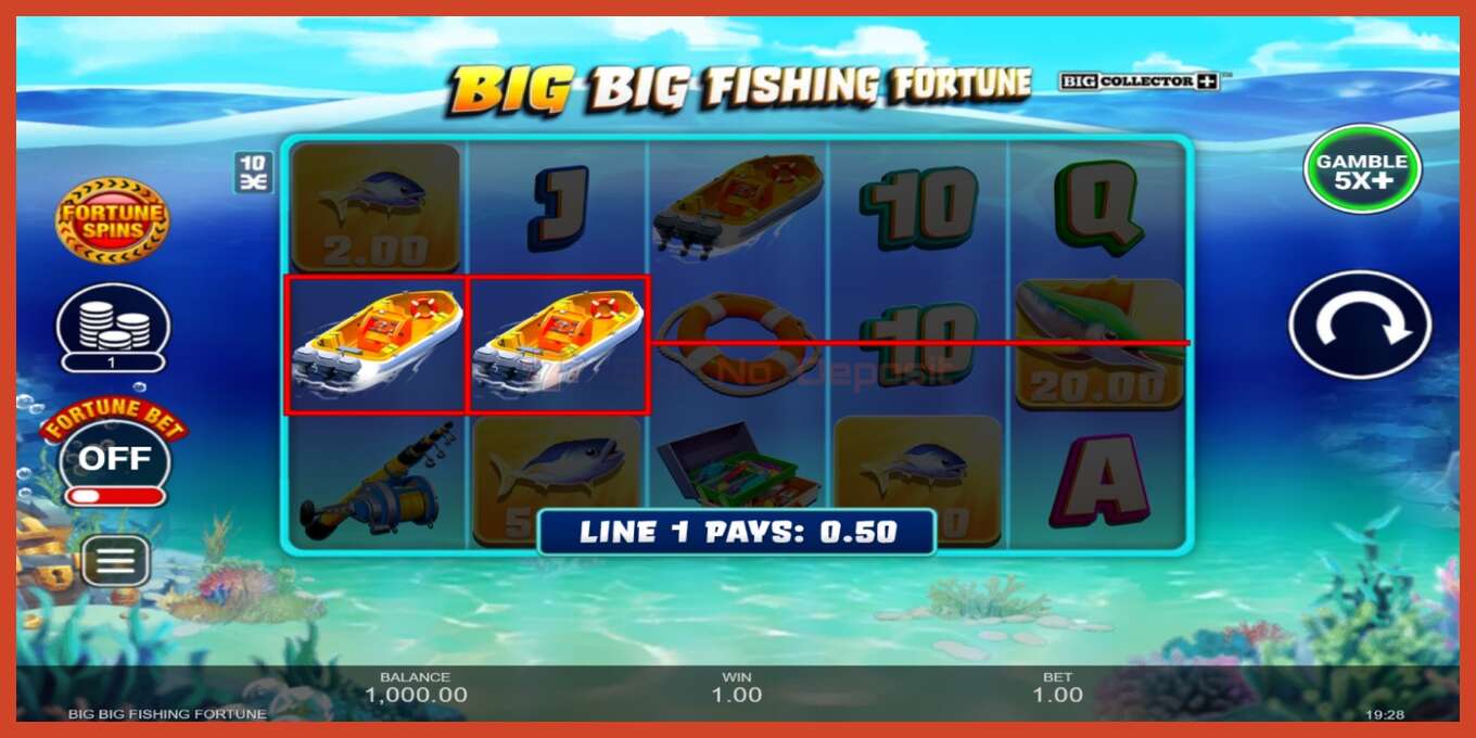 老虎机截图: Big Big Fishing Fortune 没有押金, 数字 - 3