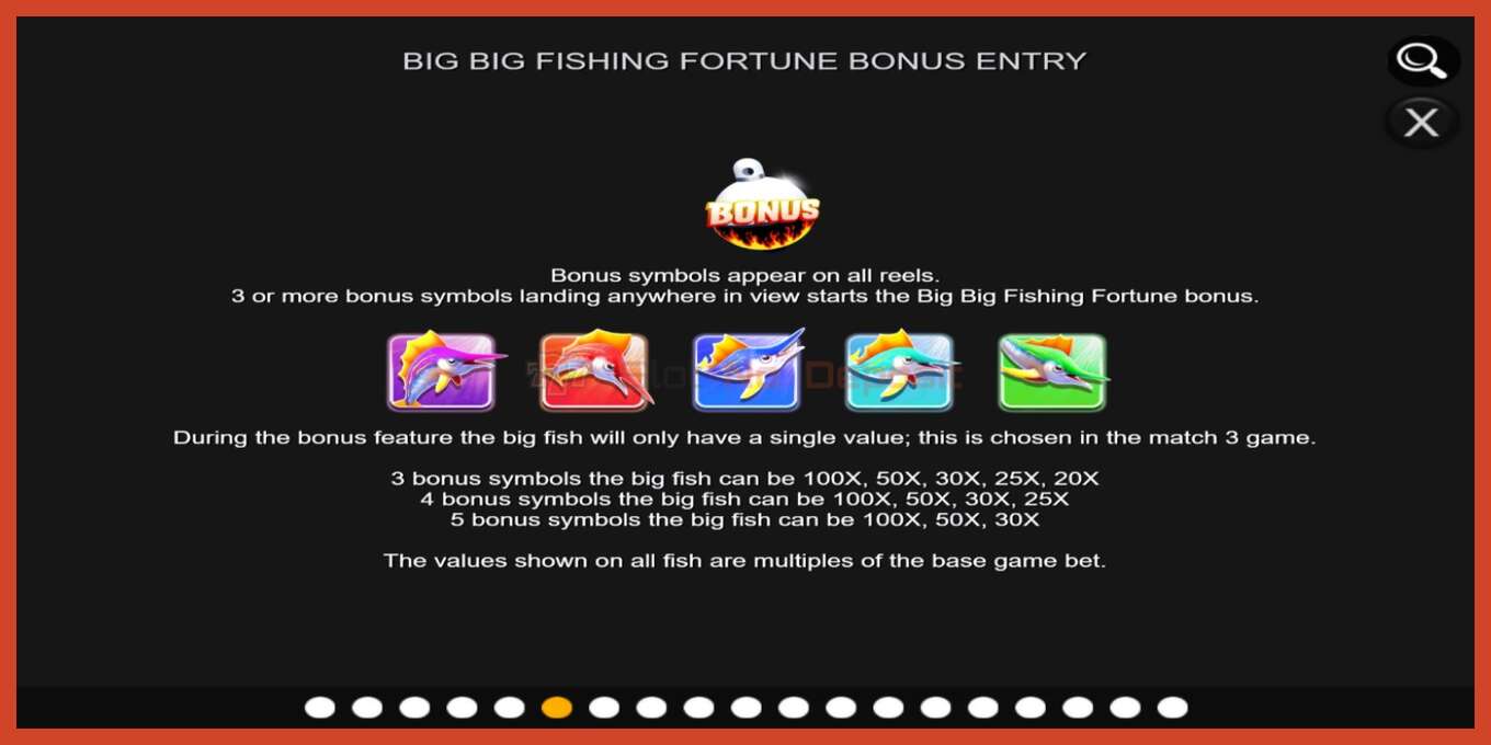 老虎机截图: Big Big Fishing Fortune 没有押金, 数字 - 6