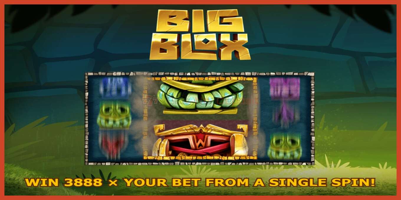 Slot screenshot: Big Blox no deposit, number - 1