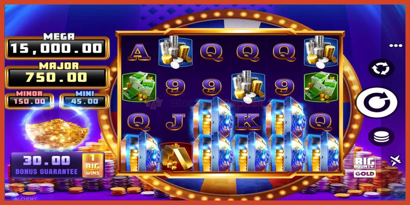 Slot skrinshoti: Big Bounty Gold depozit yoq, raqam - 1