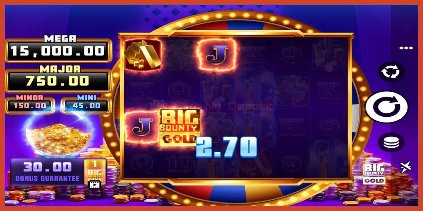 Slot skrinshoti: Big Bounty Gold depozit yoq, raqam - 2