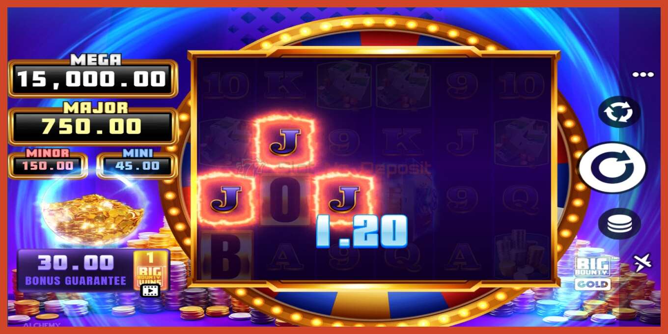 Slot skrinshoti: Big Bounty Gold depozit yoq, raqam - 3