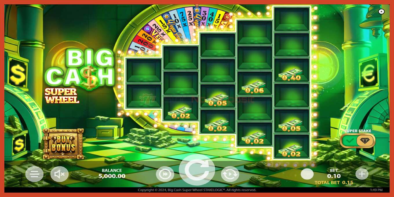 Скриншоти слот: Big Cash Super Wheel амонат нест, рақам - 2