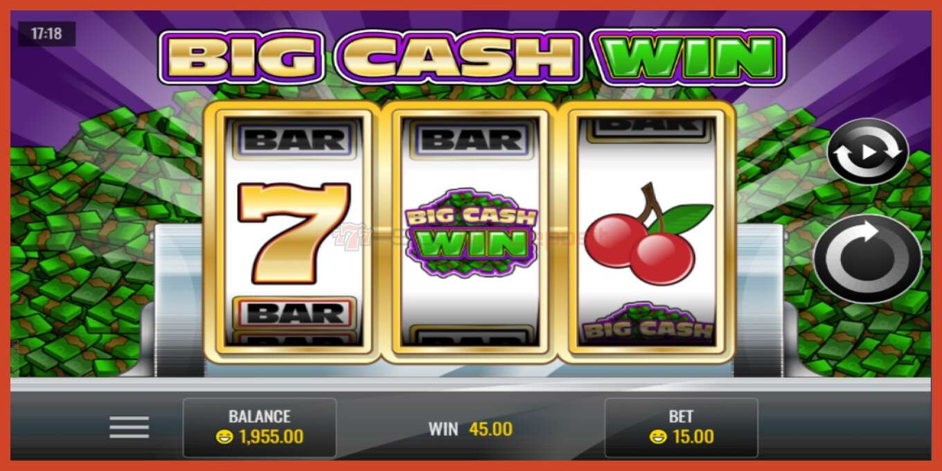 Slot screenshot: Big Cash Win no deposit, number - 3