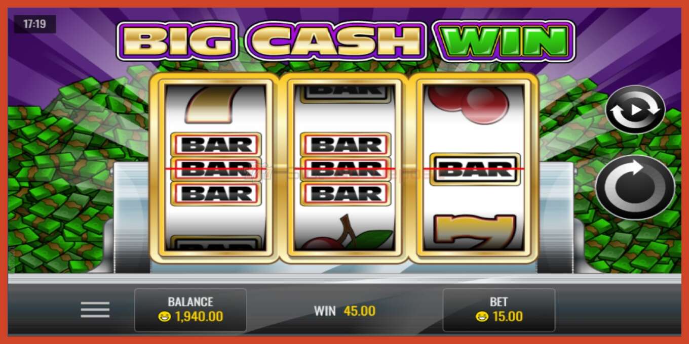 Slot screenshot: Big Cash Win no deposit, number - 4