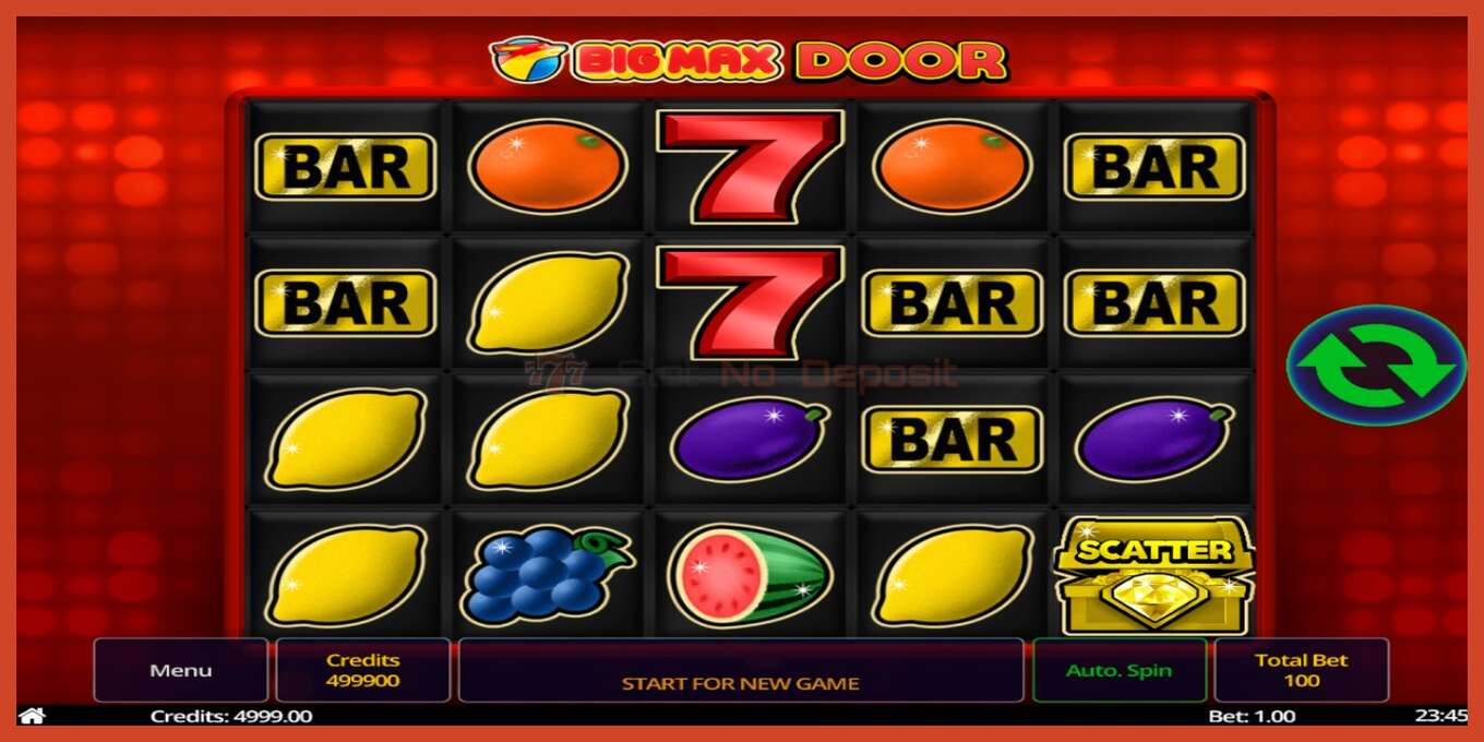 Tangkapan layar slot: Big Max Door tidak ada setoran, nomor - 2