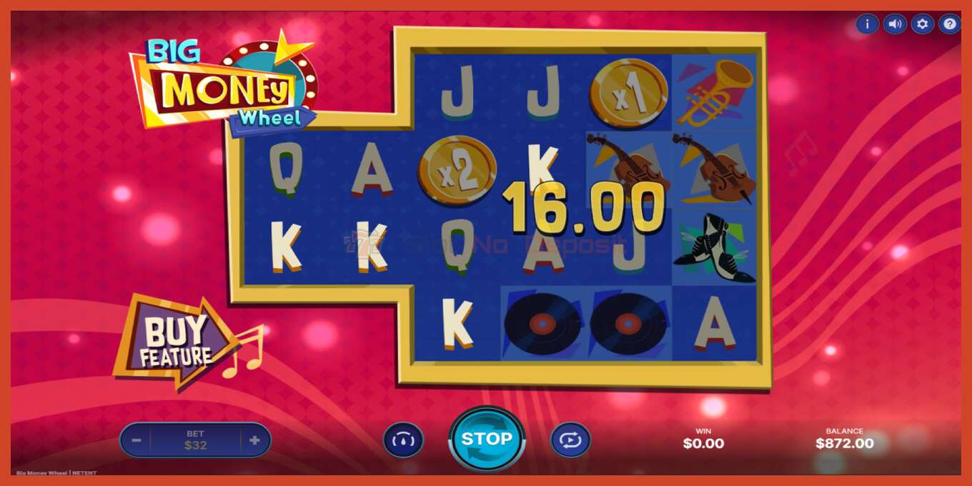 Slot screenshot: Big Money Wheel no deposit, number - 3