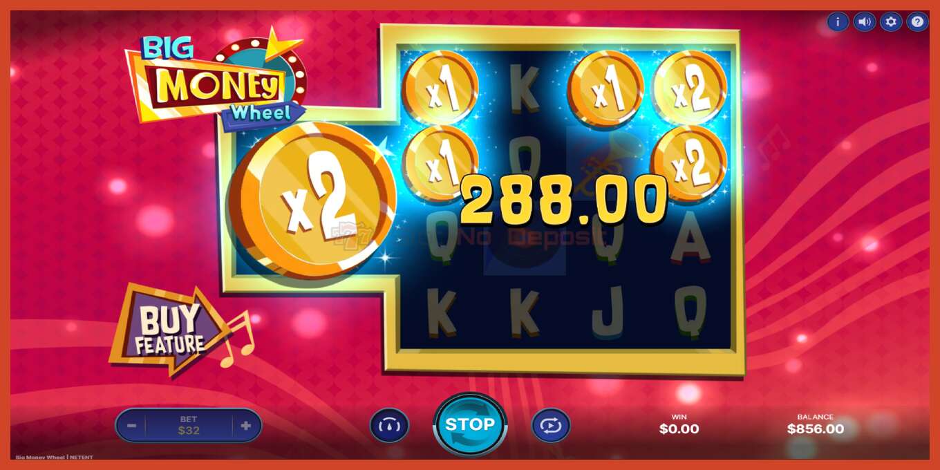 Slot screenshot: Big Money Wheel no deposit, number - 4