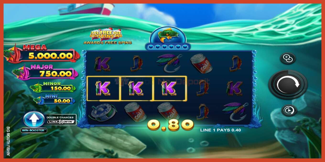 Slot screenshot: Big Mouth Fishin no deposit, number - 4