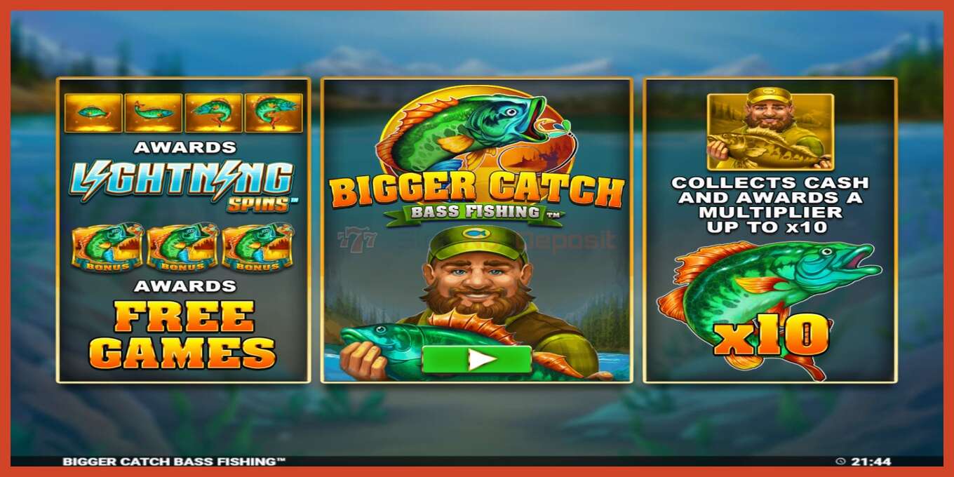 Скриншоти слот: Bigger Catch Bass Fishing амонат нест, рақам - 1