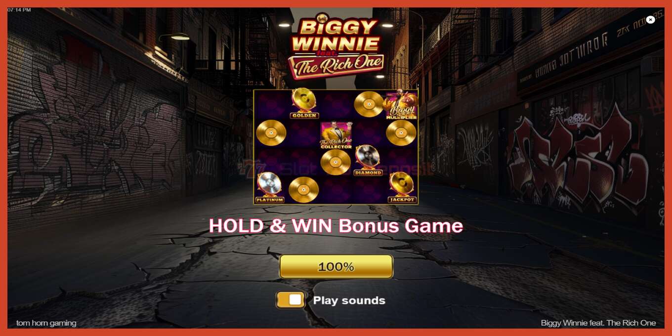 Slot screenshot: Biggy Winnie feat. The Rich One no deposit, number - 1