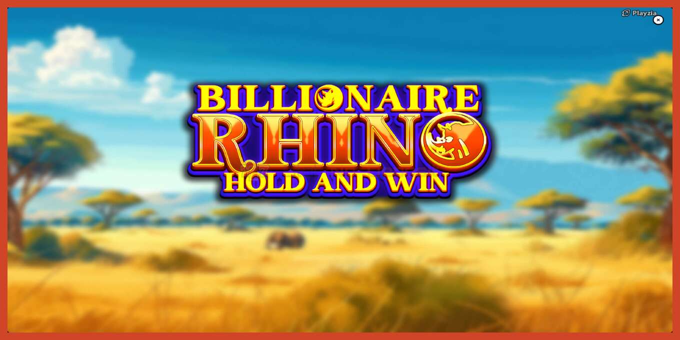 Slot screenshot: Billionaire Rhino no deposit, number - 1