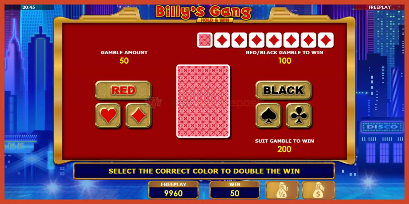 Slot screenshot: Billys Gang no deposit, number - 4