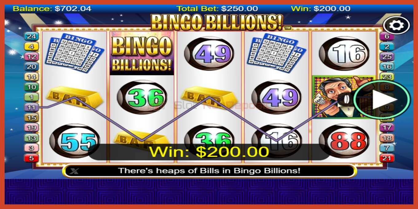 Slot screenshot: Bingo Billions no deposit, number - 4