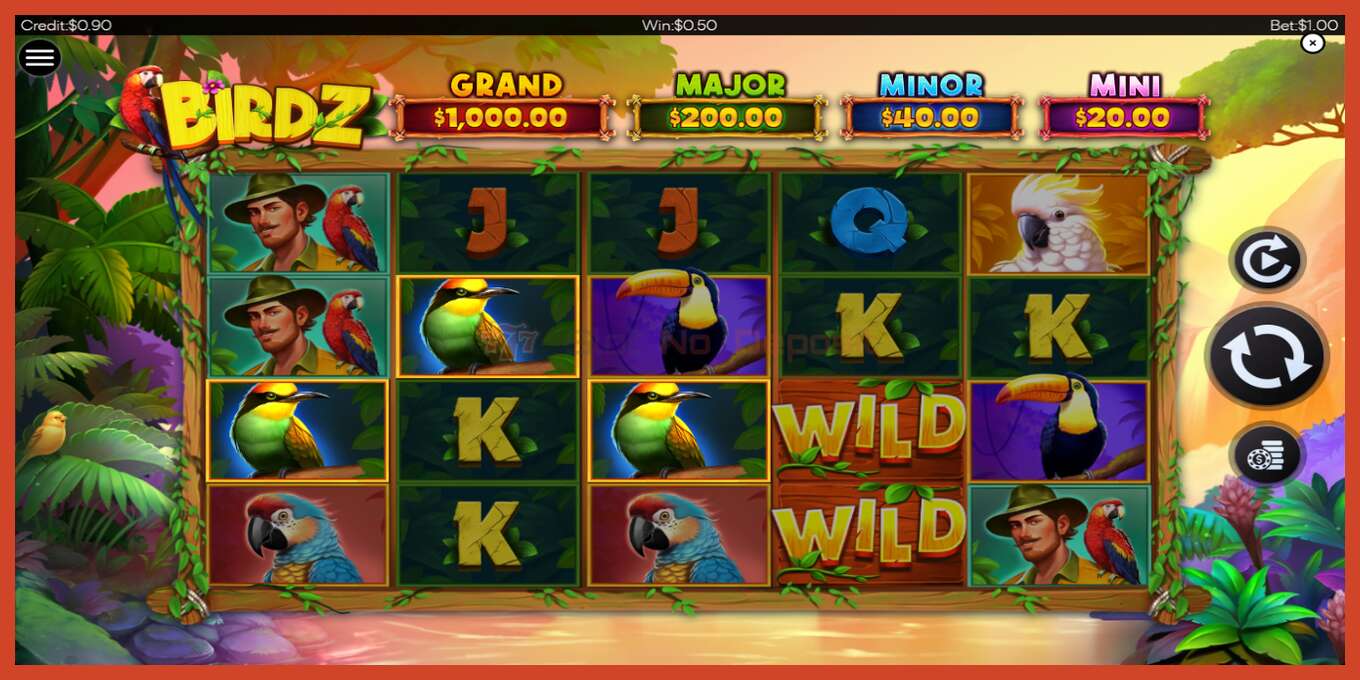 Slot screenshot: BIRDZ no deposit, number - 2