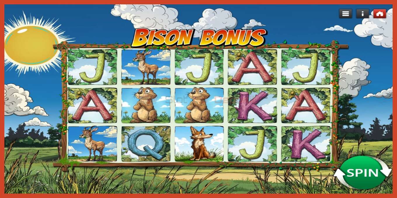 Slot screenshot: Bison Bonus no deposit, number - 1